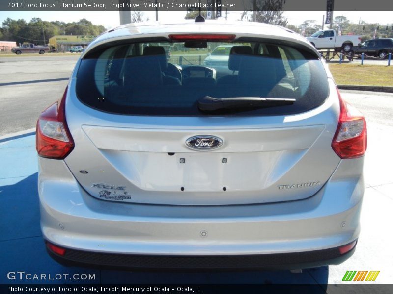 Ingot Silver Metallic / Charcoal Black Leather 2012 Ford Focus Titanium 5-Door