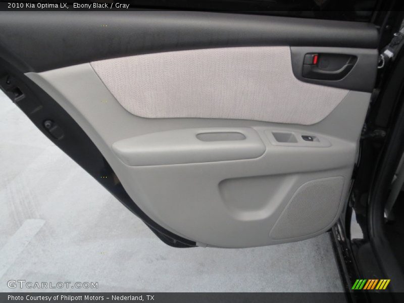 Ebony Black / Gray 2010 Kia Optima LX