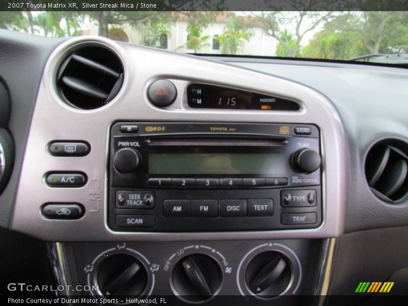 Silver Streak Mica / Stone 2007 Toyota Matrix XR