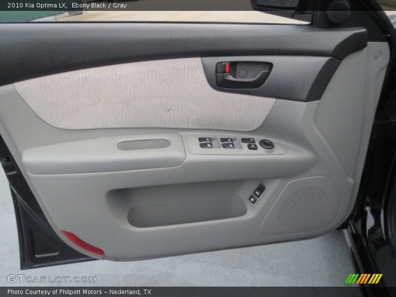 Ebony Black / Gray 2010 Kia Optima LX