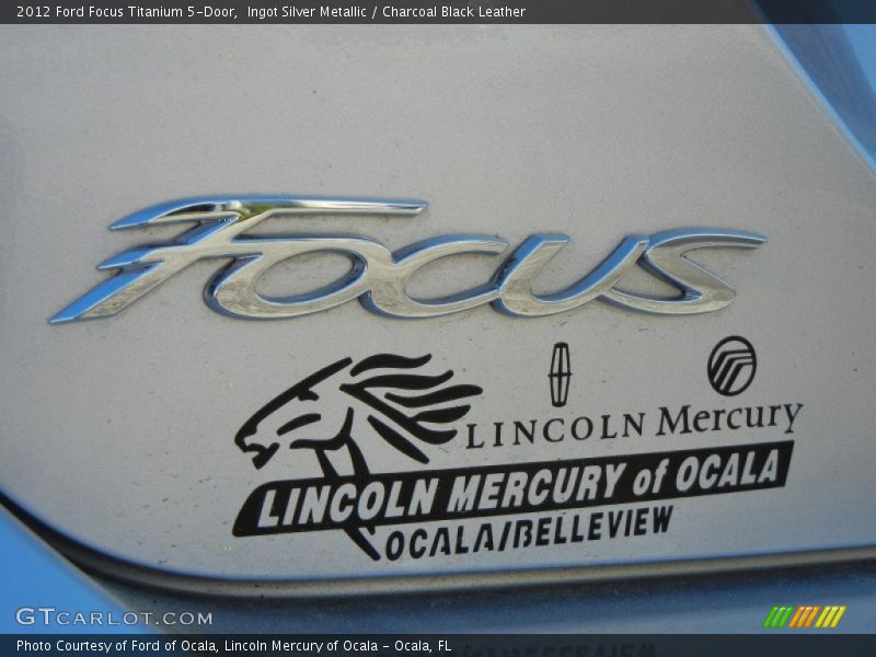 Ingot Silver Metallic / Charcoal Black Leather 2012 Ford Focus Titanium 5-Door
