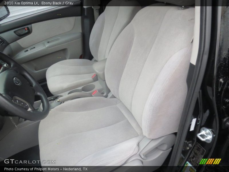 Ebony Black / Gray 2010 Kia Optima LX