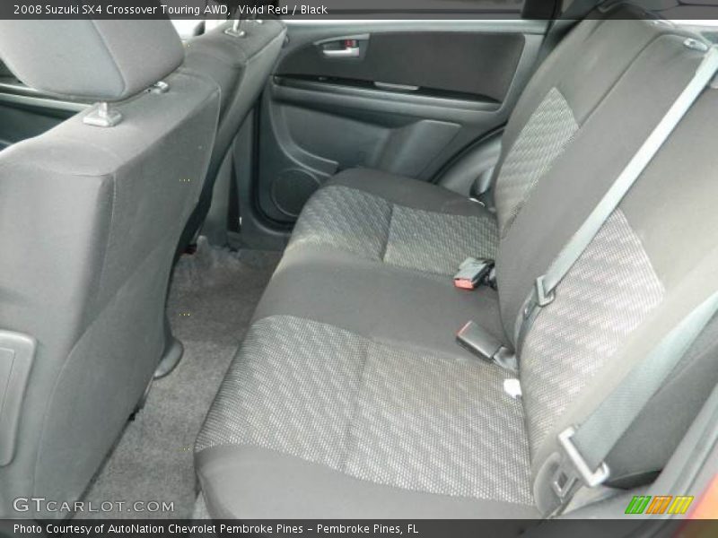 Vivid Red / Black 2008 Suzuki SX4 Crossover Touring AWD