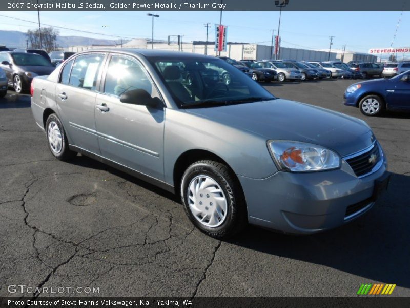 Golden Pewter Metallic / Titanium Gray 2007 Chevrolet Malibu LS Sedan