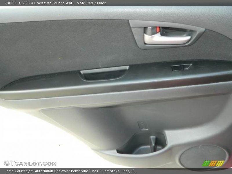 Vivid Red / Black 2008 Suzuki SX4 Crossover Touring AWD