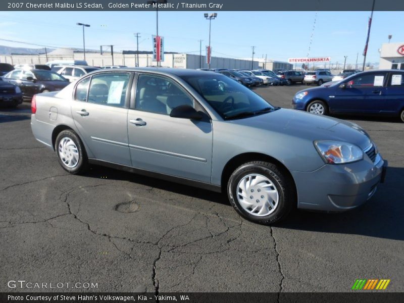 Golden Pewter Metallic / Titanium Gray 2007 Chevrolet Malibu LS Sedan