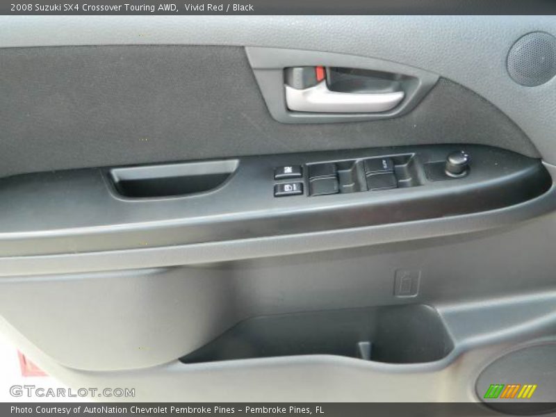 Vivid Red / Black 2008 Suzuki SX4 Crossover Touring AWD
