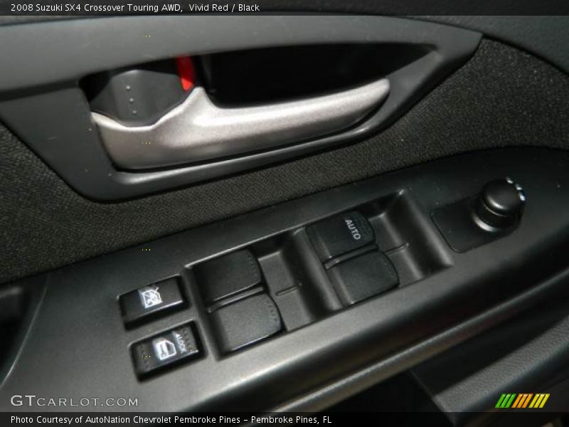 Vivid Red / Black 2008 Suzuki SX4 Crossover Touring AWD