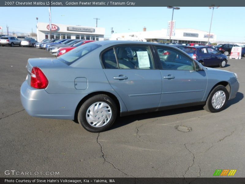 Golden Pewter Metallic / Titanium Gray 2007 Chevrolet Malibu LS Sedan
