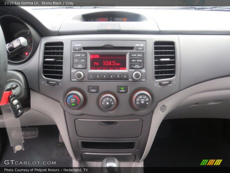 Ebony Black / Gray 2010 Kia Optima LX