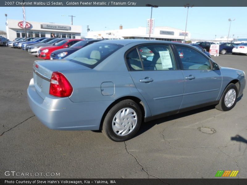 Golden Pewter Metallic / Titanium Gray 2007 Chevrolet Malibu LS Sedan