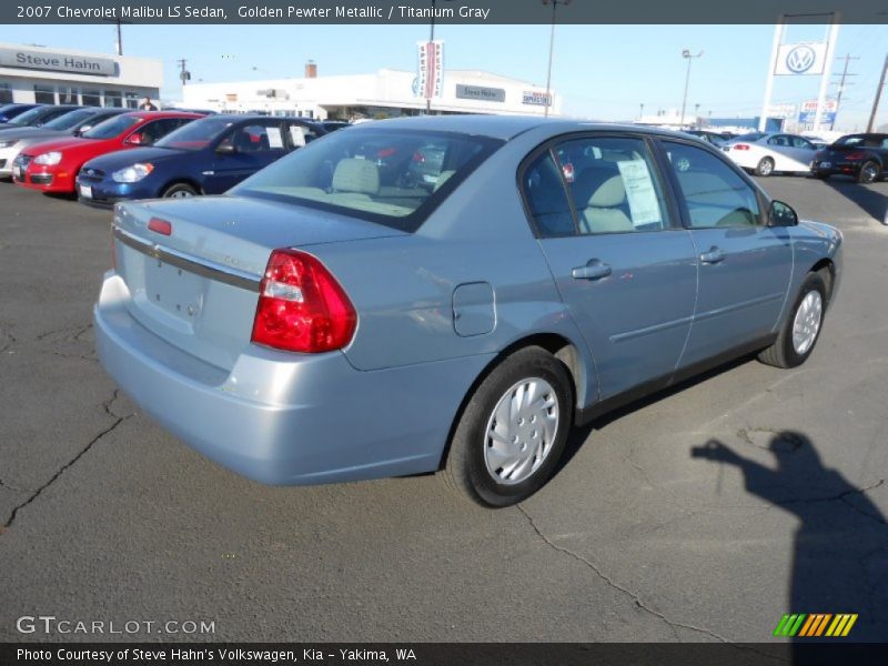 Golden Pewter Metallic / Titanium Gray 2007 Chevrolet Malibu LS Sedan