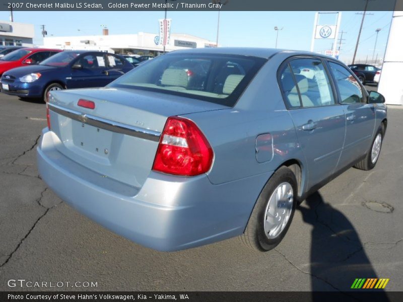 Golden Pewter Metallic / Titanium Gray 2007 Chevrolet Malibu LS Sedan