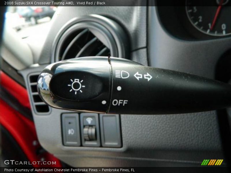 Vivid Red / Black 2008 Suzuki SX4 Crossover Touring AWD