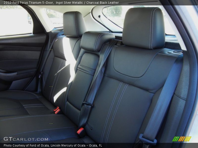Ingot Silver Metallic / Charcoal Black Leather 2012 Ford Focus Titanium 5-Door