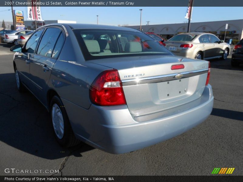 Golden Pewter Metallic / Titanium Gray 2007 Chevrolet Malibu LS Sedan