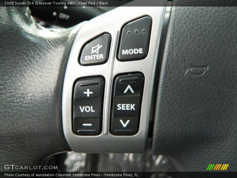 Vivid Red / Black 2008 Suzuki SX4 Crossover Touring AWD