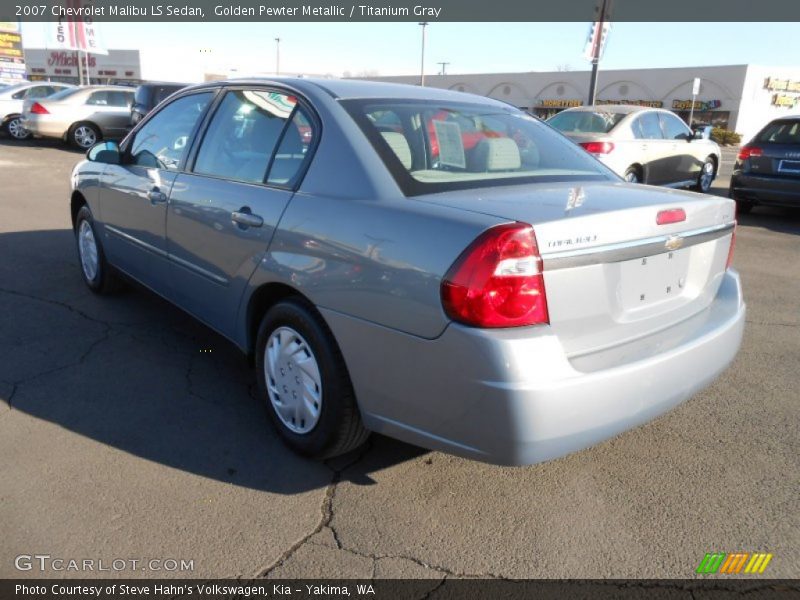 Golden Pewter Metallic / Titanium Gray 2007 Chevrolet Malibu LS Sedan