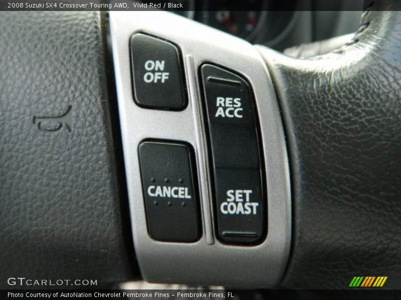 Vivid Red / Black 2008 Suzuki SX4 Crossover Touring AWD