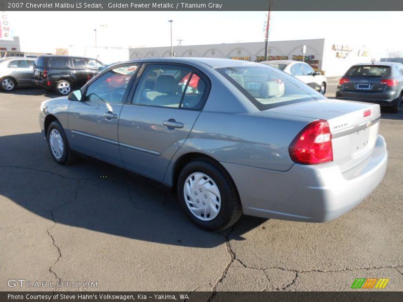 Golden Pewter Metallic / Titanium Gray 2007 Chevrolet Malibu LS Sedan