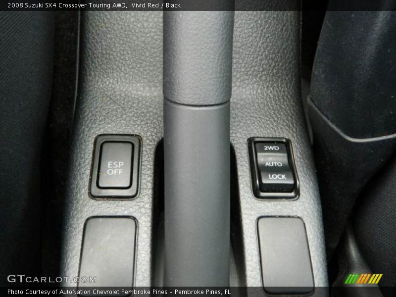 Vivid Red / Black 2008 Suzuki SX4 Crossover Touring AWD