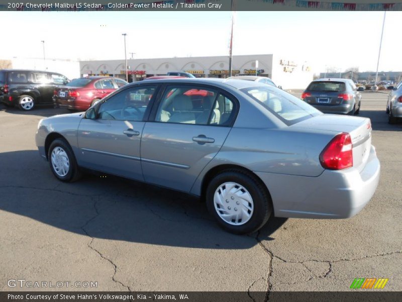 Golden Pewter Metallic / Titanium Gray 2007 Chevrolet Malibu LS Sedan