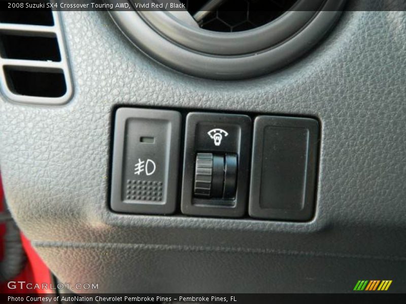 Vivid Red / Black 2008 Suzuki SX4 Crossover Touring AWD