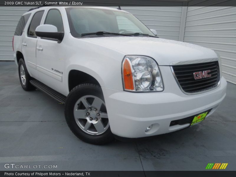 Summit White / Ebony 2009 GMC Yukon SLT