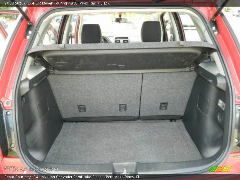 Vivid Red / Black 2008 Suzuki SX4 Crossover Touring AWD