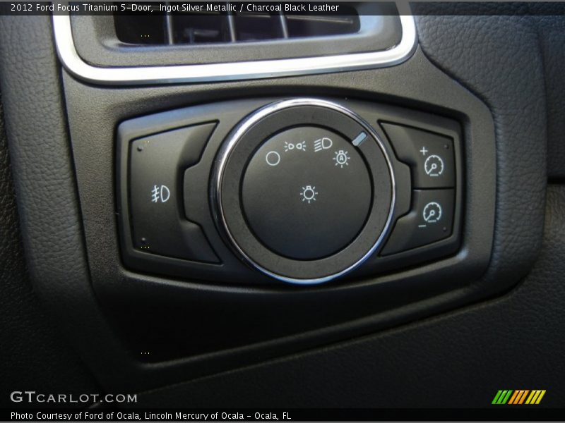 Ingot Silver Metallic / Charcoal Black Leather 2012 Ford Focus Titanium 5-Door