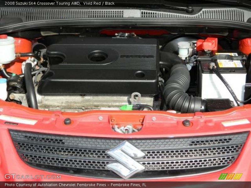 Vivid Red / Black 2008 Suzuki SX4 Crossover Touring AWD