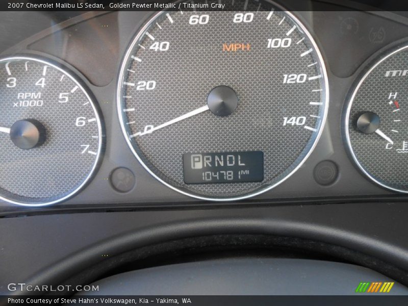 Golden Pewter Metallic / Titanium Gray 2007 Chevrolet Malibu LS Sedan