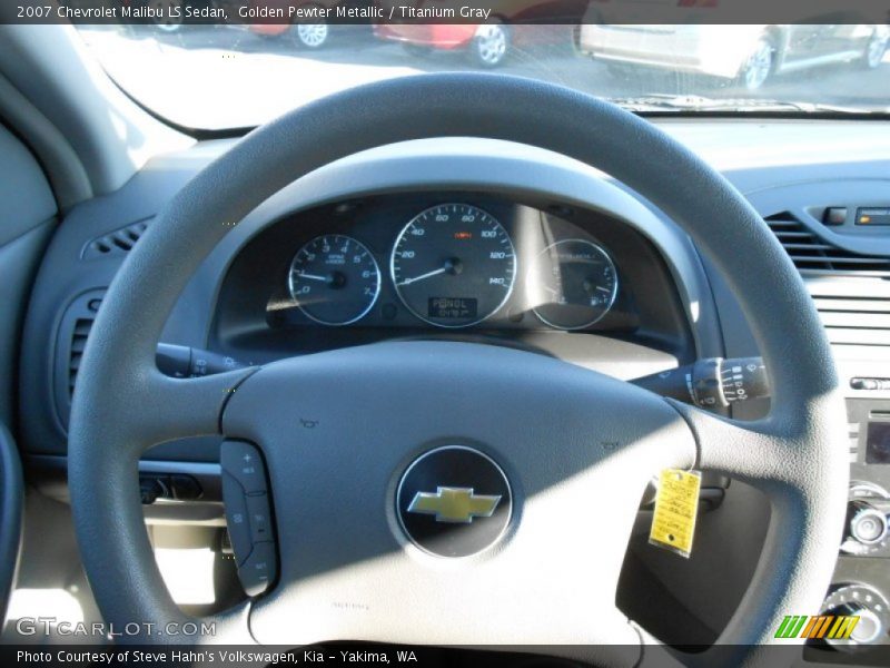 Golden Pewter Metallic / Titanium Gray 2007 Chevrolet Malibu LS Sedan