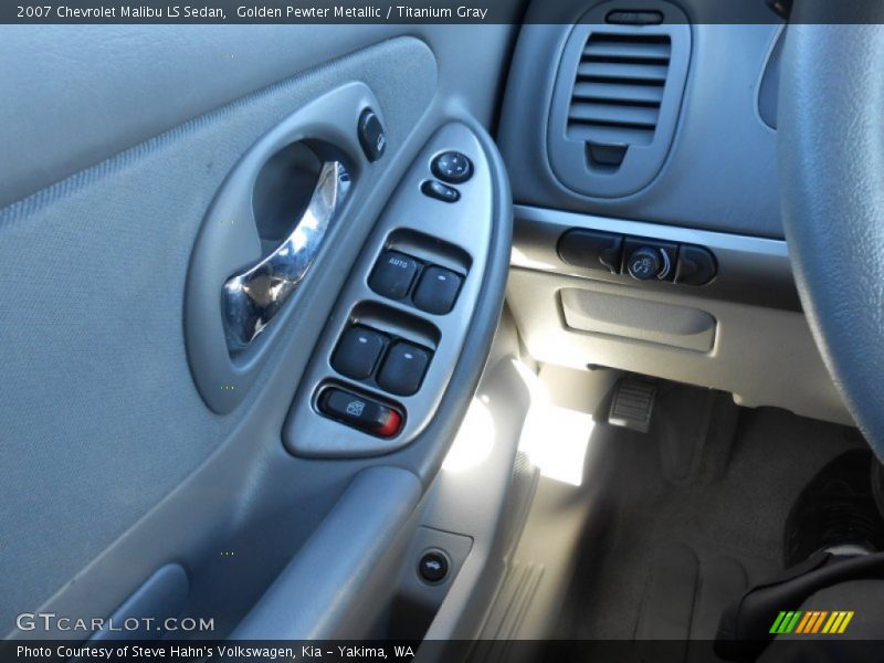 Golden Pewter Metallic / Titanium Gray 2007 Chevrolet Malibu LS Sedan