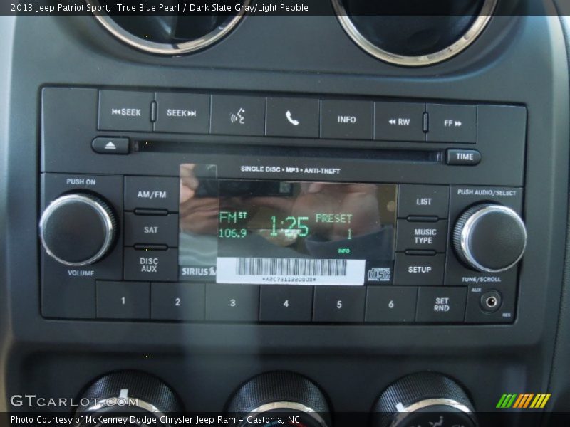 True Blue Pearl / Dark Slate Gray/Light Pebble 2013 Jeep Patriot Sport