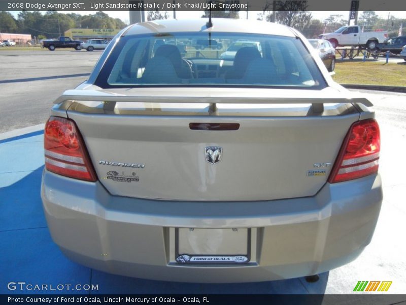 Light Sandstone Metallic / Dark Khaki/Light Graystone 2008 Dodge Avenger SXT