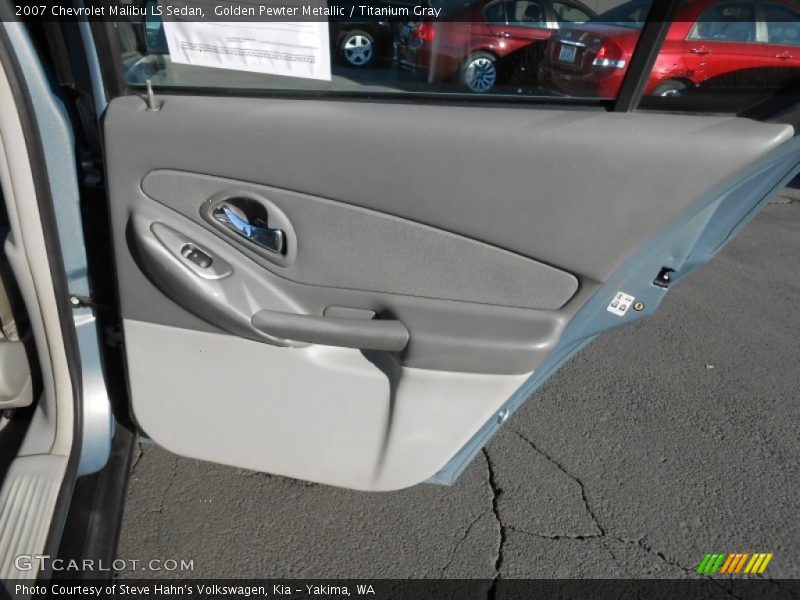 Golden Pewter Metallic / Titanium Gray 2007 Chevrolet Malibu LS Sedan