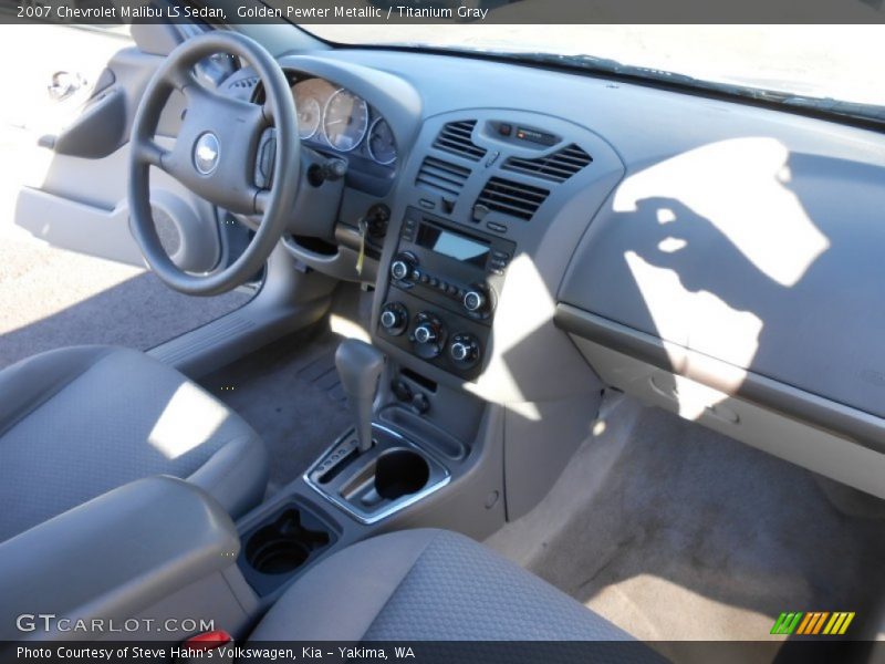 Golden Pewter Metallic / Titanium Gray 2007 Chevrolet Malibu LS Sedan