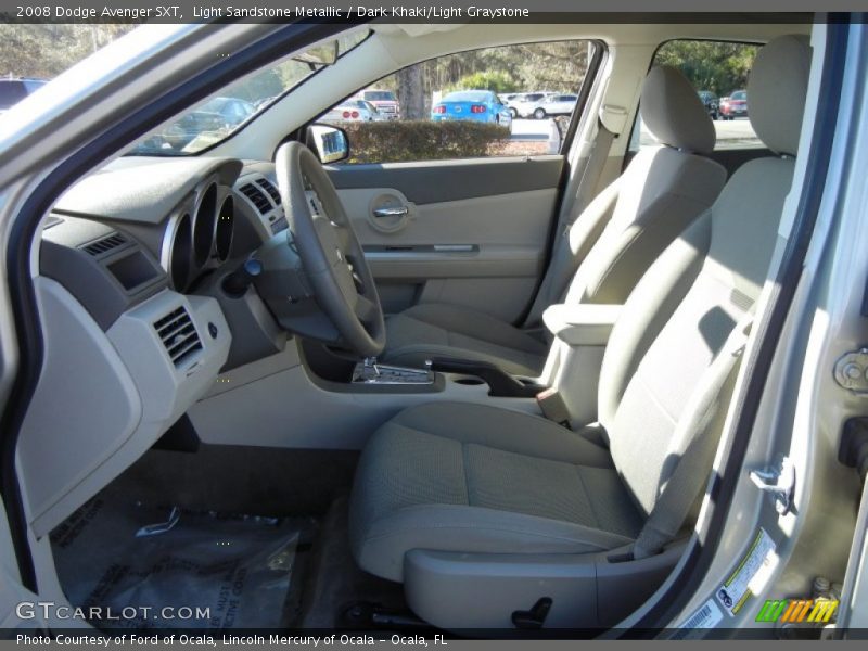 Light Sandstone Metallic / Dark Khaki/Light Graystone 2008 Dodge Avenger SXT