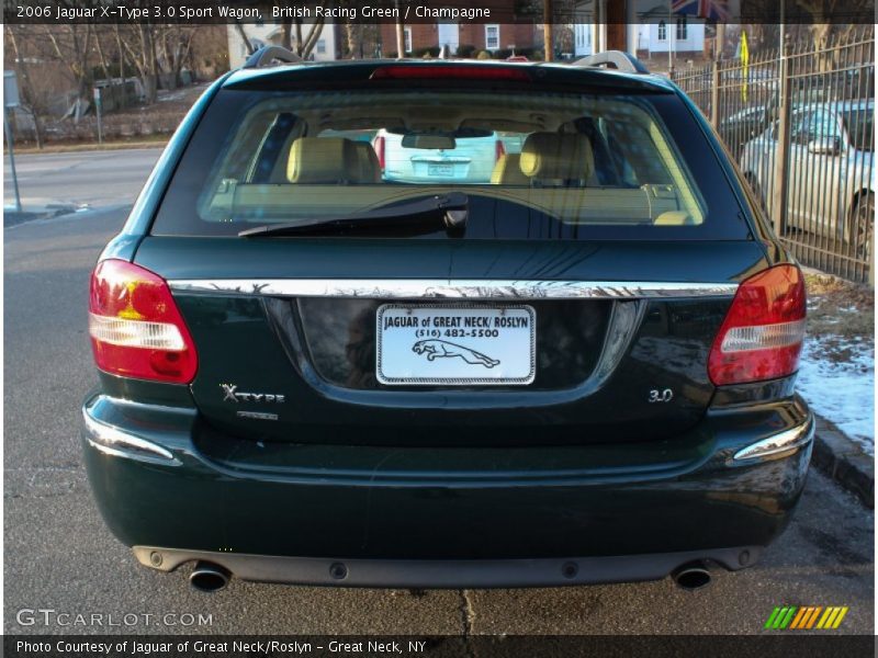 British Racing Green / Champagne 2006 Jaguar X-Type 3.0 Sport Wagon