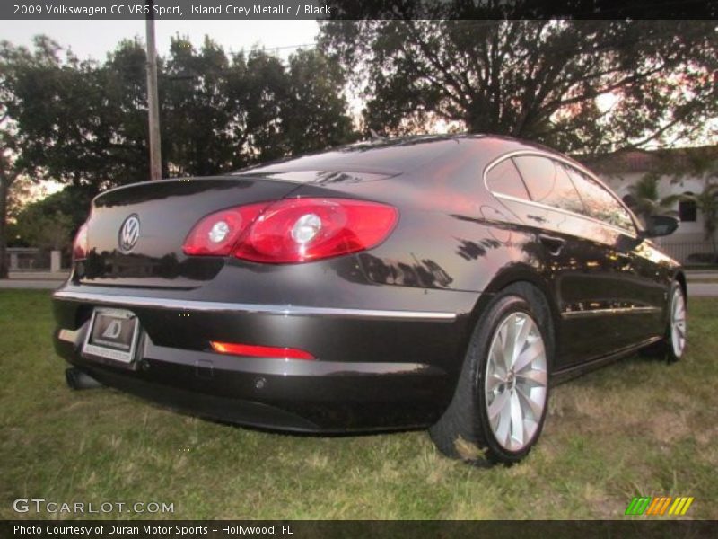 Island Grey Metallic / Black 2009 Volkswagen CC VR6 Sport