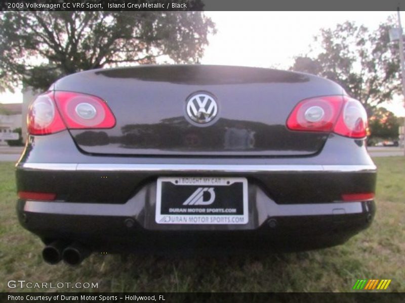 Island Grey Metallic / Black 2009 Volkswagen CC VR6 Sport