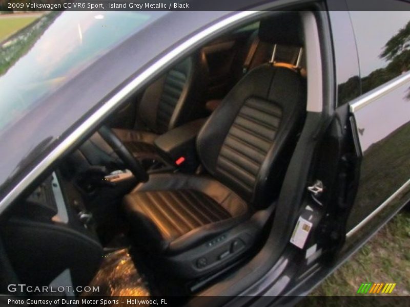 Island Grey Metallic / Black 2009 Volkswagen CC VR6 Sport