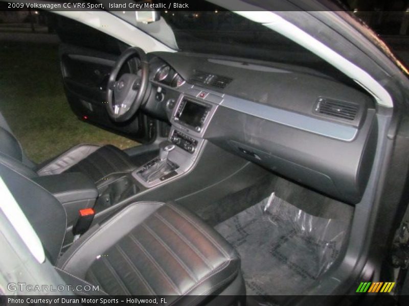 Island Grey Metallic / Black 2009 Volkswagen CC VR6 Sport
