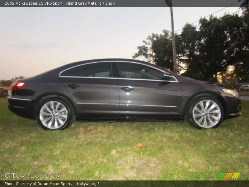 Island Grey Metallic / Black 2009 Volkswagen CC VR6 Sport