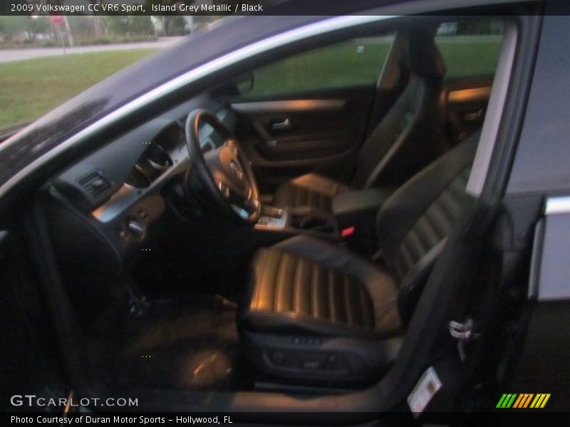 Island Grey Metallic / Black 2009 Volkswagen CC VR6 Sport