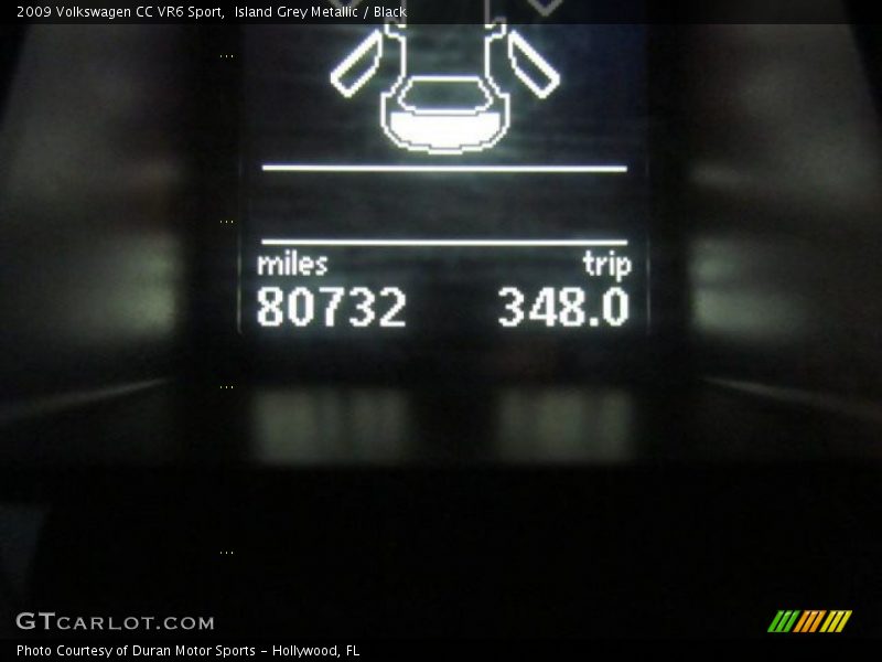 Island Grey Metallic / Black 2009 Volkswagen CC VR6 Sport