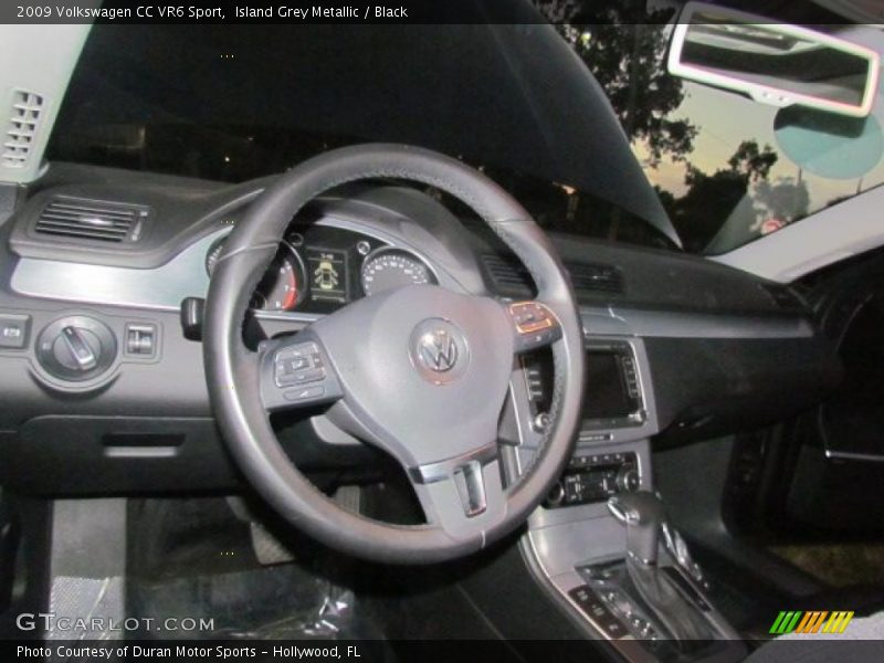 Island Grey Metallic / Black 2009 Volkswagen CC VR6 Sport