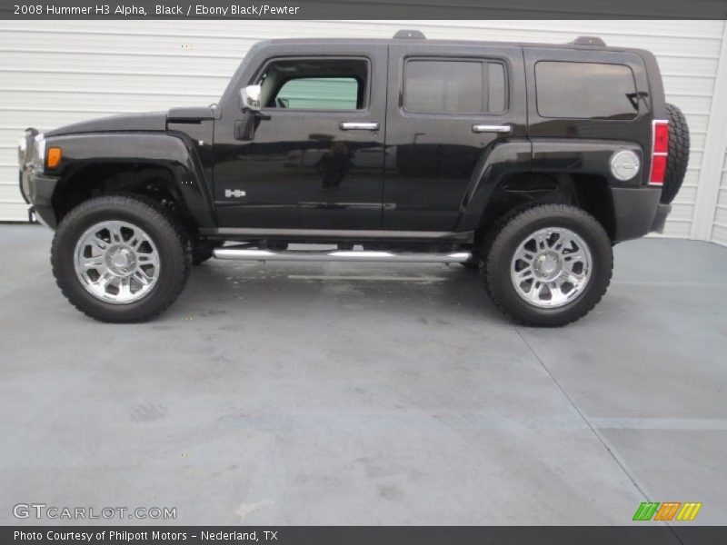 Black / Ebony Black/Pewter 2008 Hummer H3 Alpha