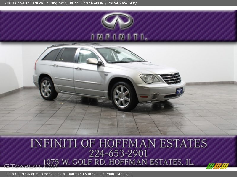 Bright Silver Metallic / Pastel Slate Gray 2008 Chrysler Pacifica Touring AWD